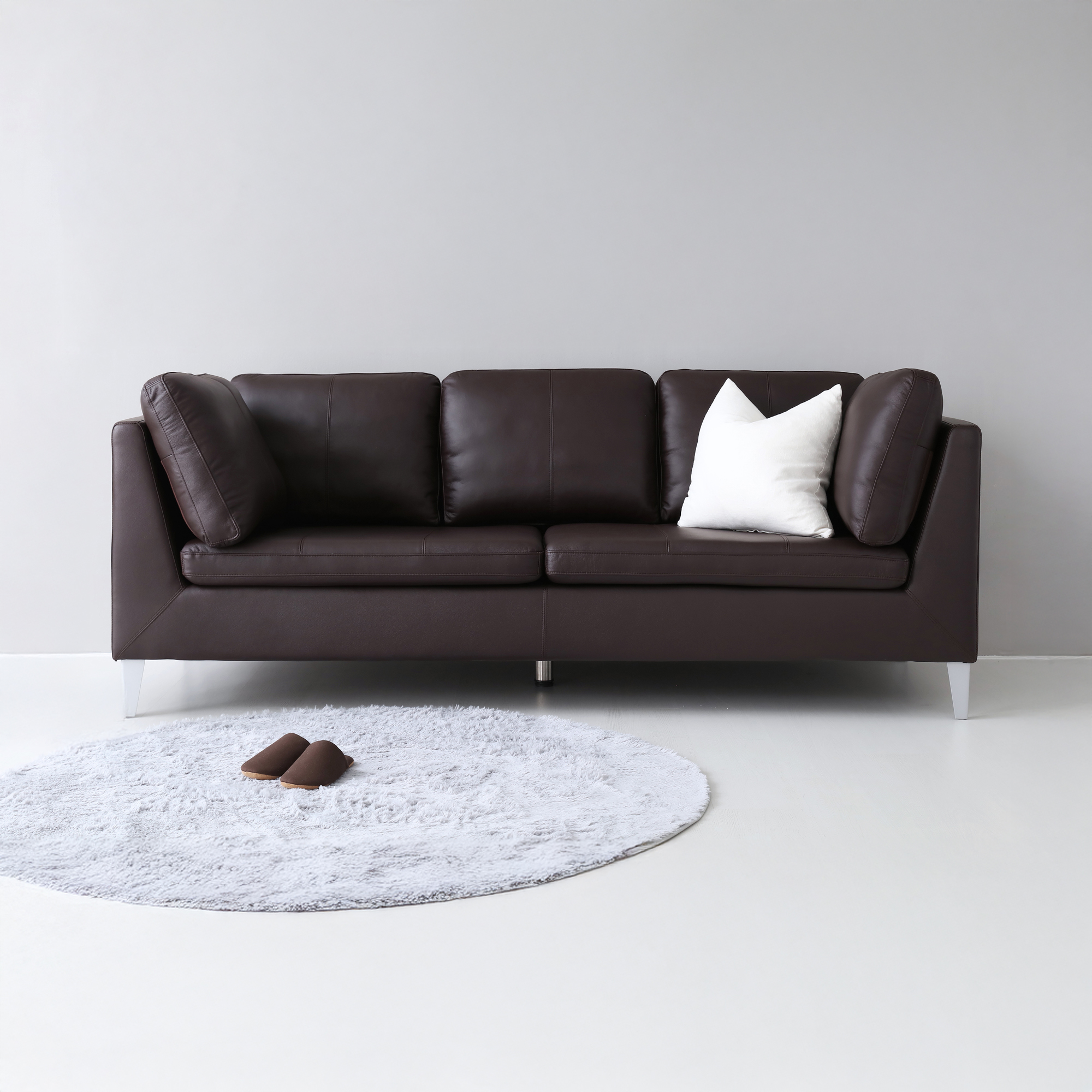 FAJU 3인 소파 다크브라운 1660.4476