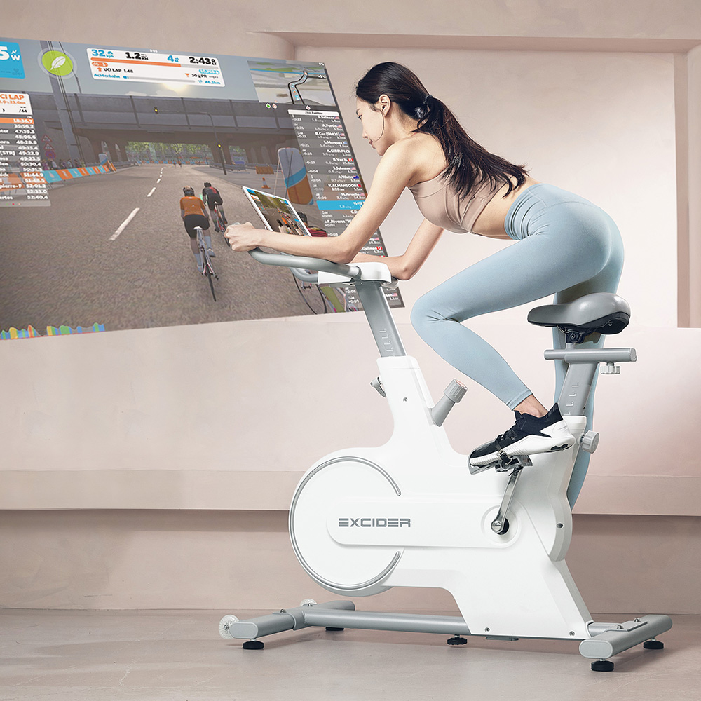 엑사이더 리얼 스피닝 실내 자전거 즈위프트 게임 ES370 헬스 마그네틱 스핀 바이크