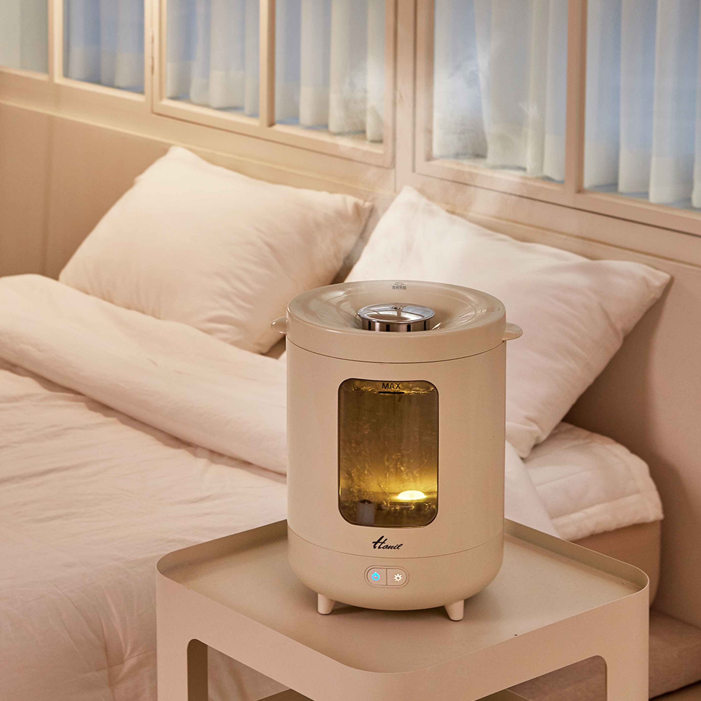 25년형 신제품 한일 이지필 물멍 3L 대용량 가열식 유리가습기