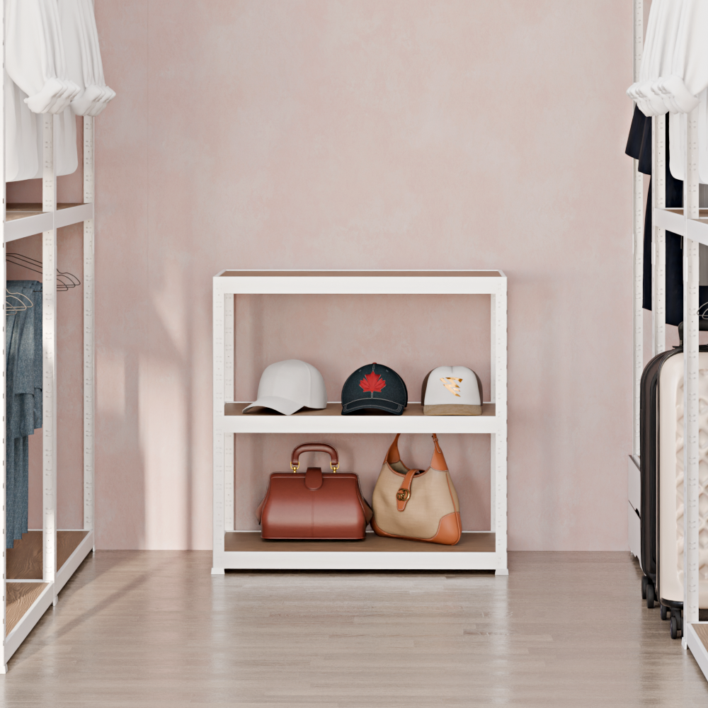 랙셈블 시스템행거 맞춤형 철제 조립식 드레스룸 옷걸이 옷장 오픈형 ㄷ자형 B타입 - 상세 이미지 4