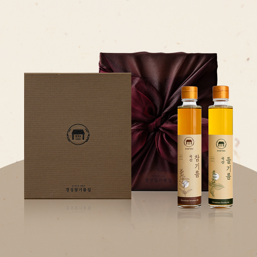 국산 참기름 들기름 2종 선물꾸러미 선물세트 명절 답례품 [경성참기름집]
