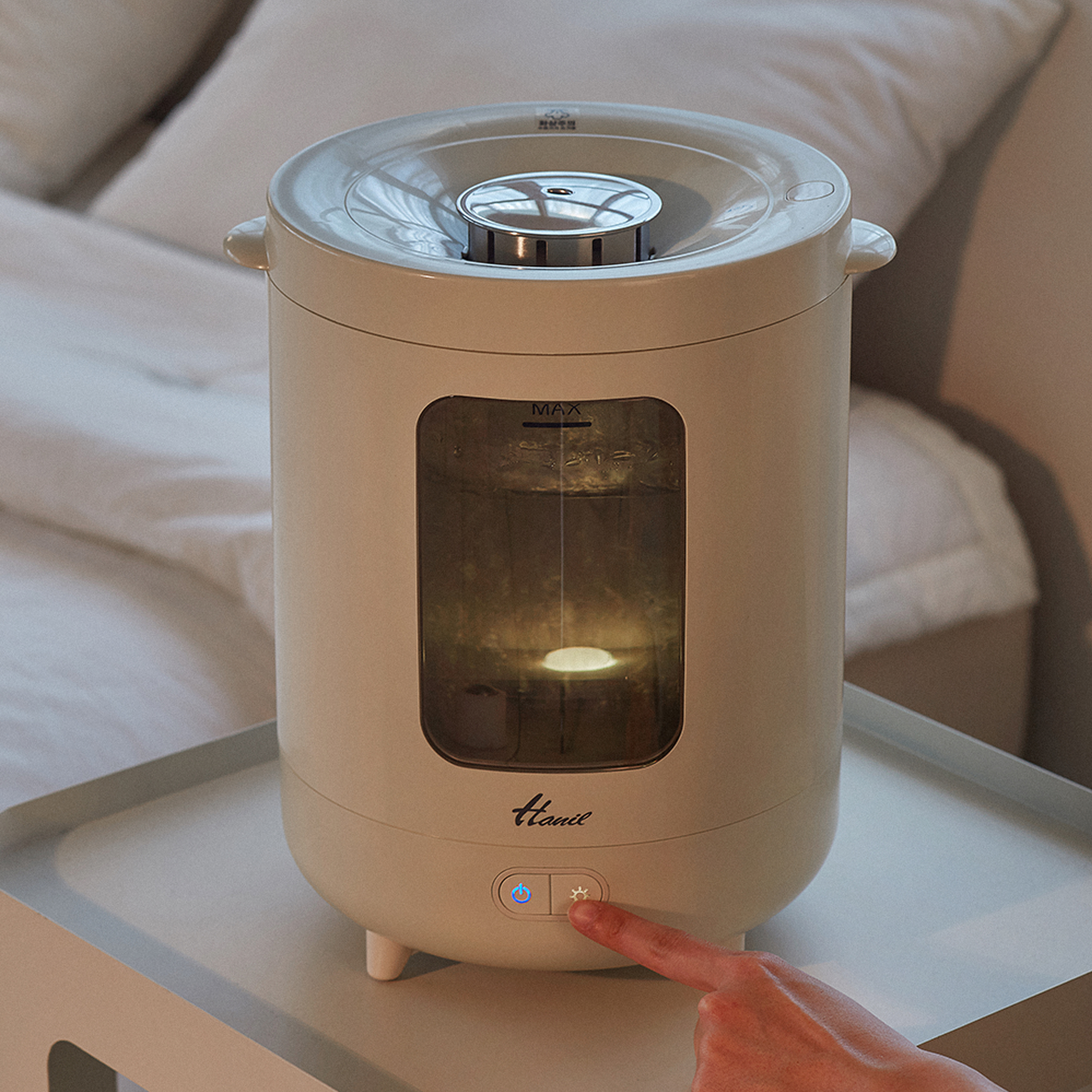 25년형 신제품 한일 이지필 물멍 3L 대용량 가열식 유리가습기