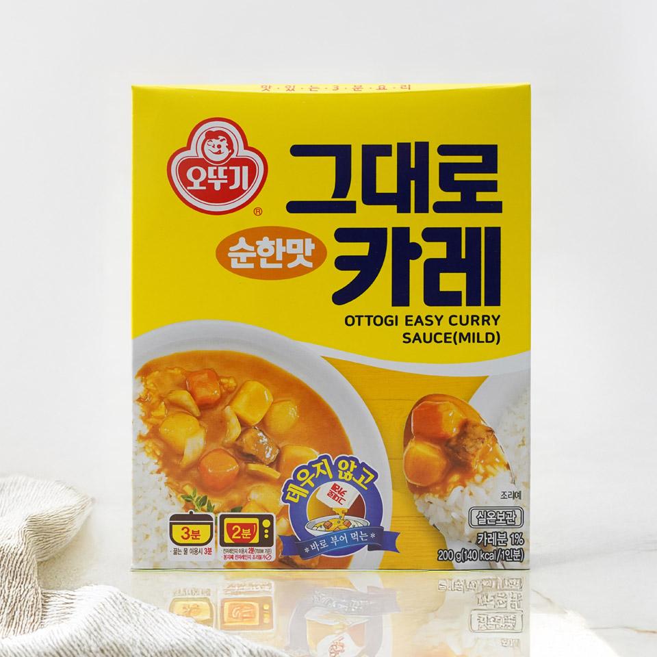 메가마트 오뚜기 그대로카레 순한맛 200g - 메인 이미지