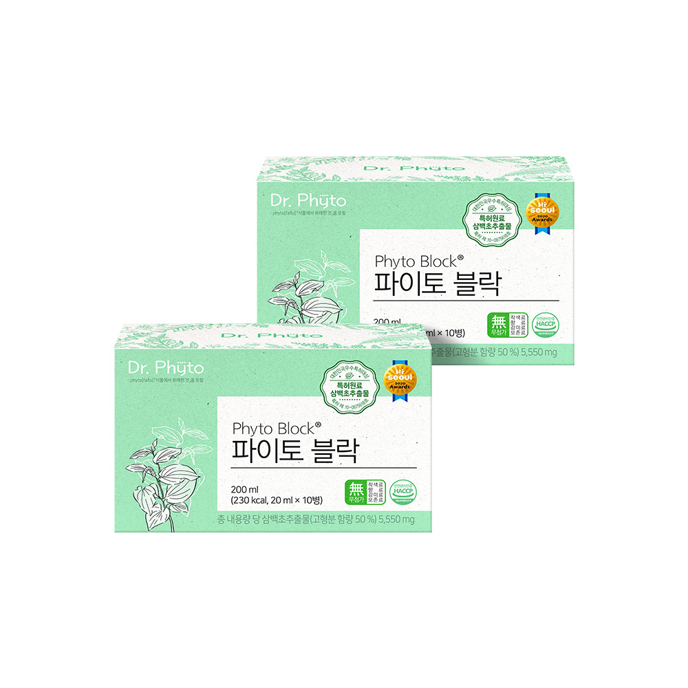 닥터파이토 삼백초추출물 파이토블락 2박스(20회분) - 상품 이미지
