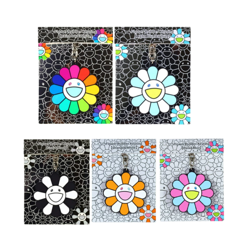 카이카이키키 플라워 러버 키링 Kaikai Kiki Flower Rubber Keyring - 상품 이미지