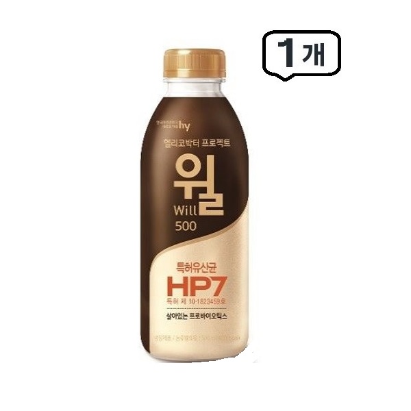 한국야쿠르트 윌 오리지널 500mlx1개 (냉장) : 준건