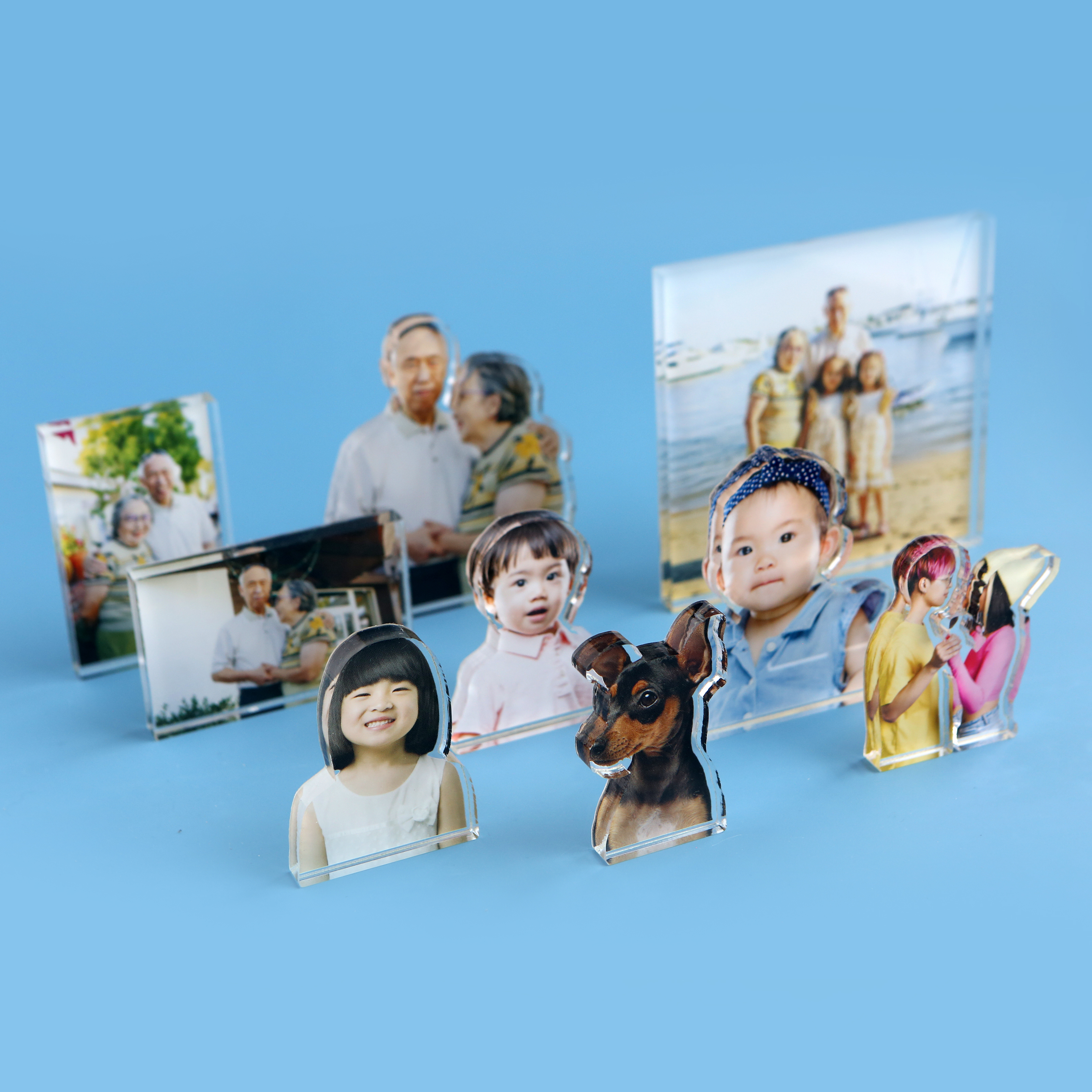 사진액자 아크릴 포토테이블 소형 탁상용 인테리어 사진 미니액자