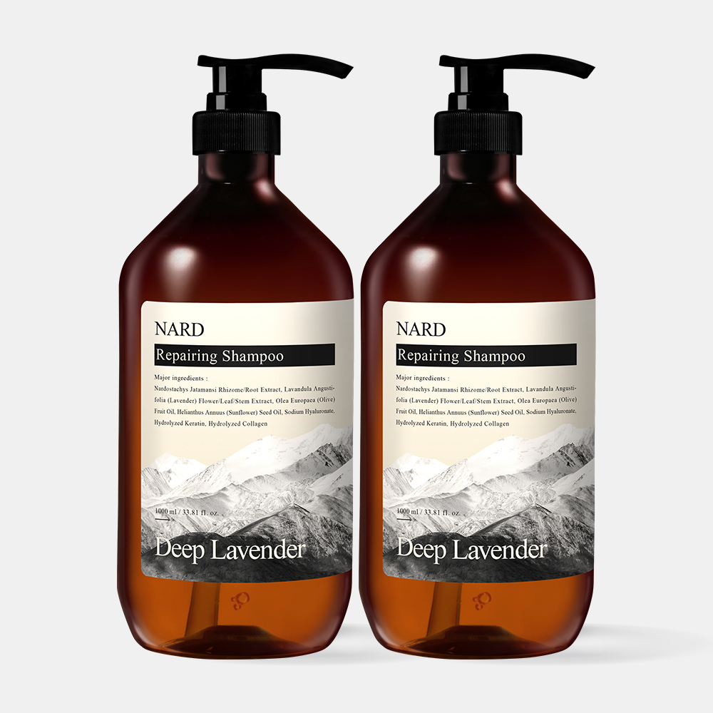 [2개] 나드 리페어링 샴푸 딥라벤더향 1L