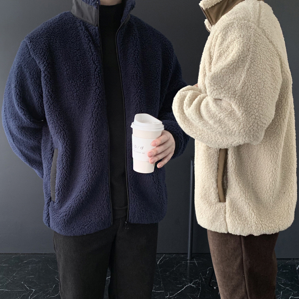 남자양털자켓 남성플리스자켓 - 메인 이미지