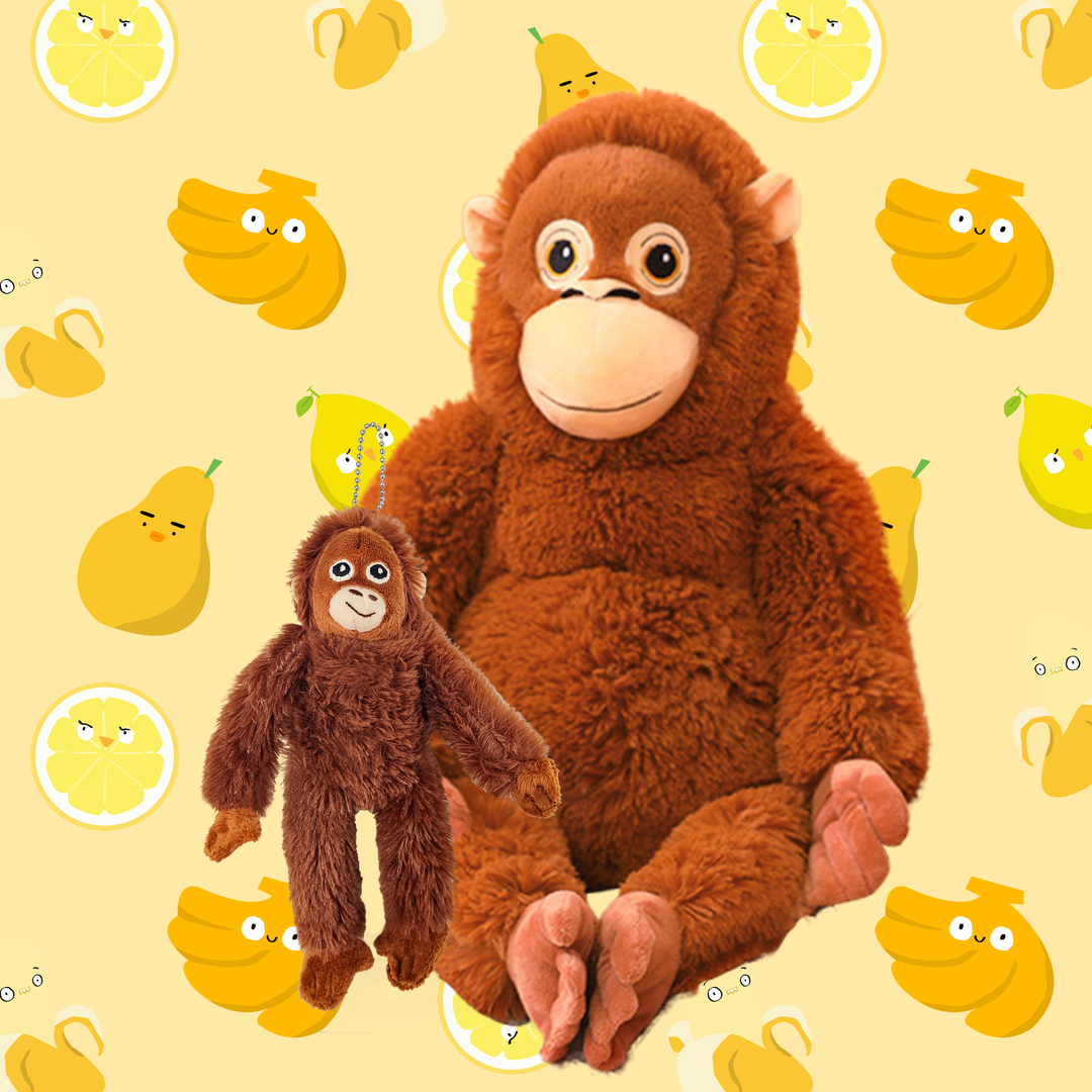 구쯔야 초대형 고숭이 오랑우탄인형 오랑이 오숭이 대형 애착인형 99cm - 상품 이미지