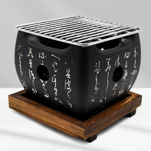 정사각 화로 대형 업소용 가정용 일본식 불판 꼬치 구이 불판 작은 1인용 1인 야끼니꾸