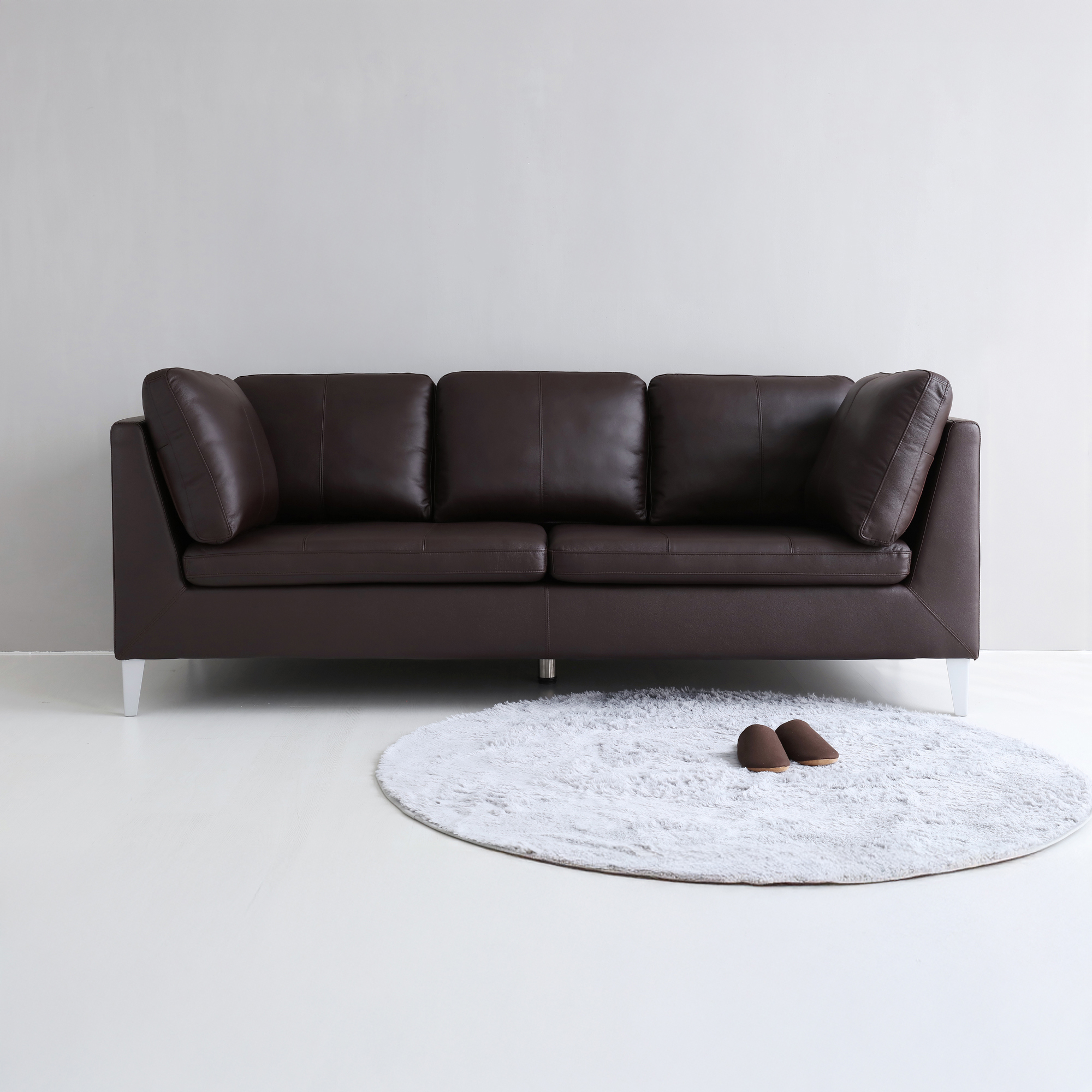 FAJU 3인 소파 다크브라운 1660.4476