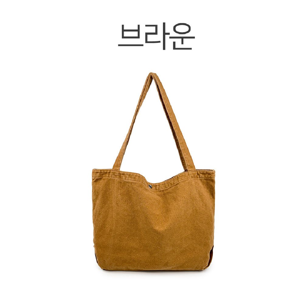 가벼운 캔버스 빅숄더백 여대생 대학생 가방 어깨메는가방 큰 대형 숄더백 - 상세 이미지 2