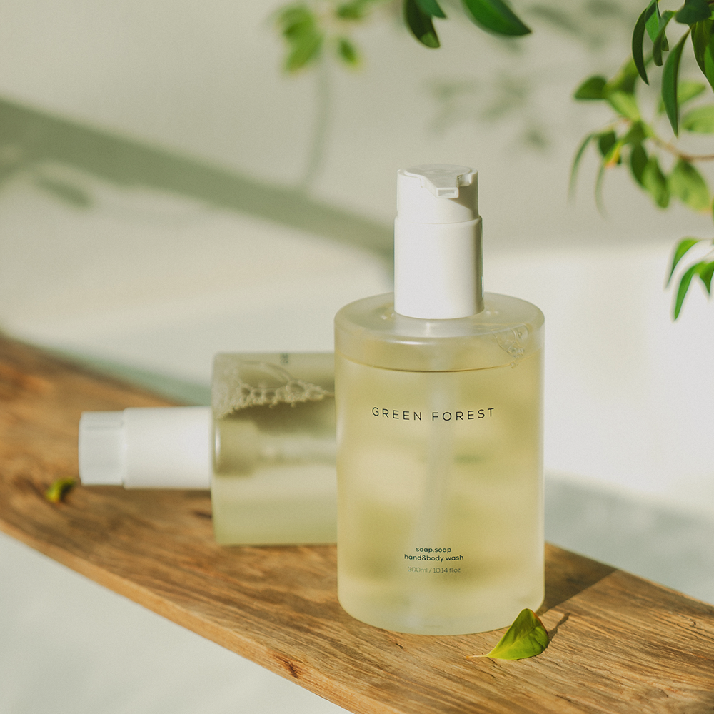 소프소프 그린포레스트 핸드 앤 바디 워시 300ml - 은은한 숲 향 (대용량 핸드워시) - 상품 이미지