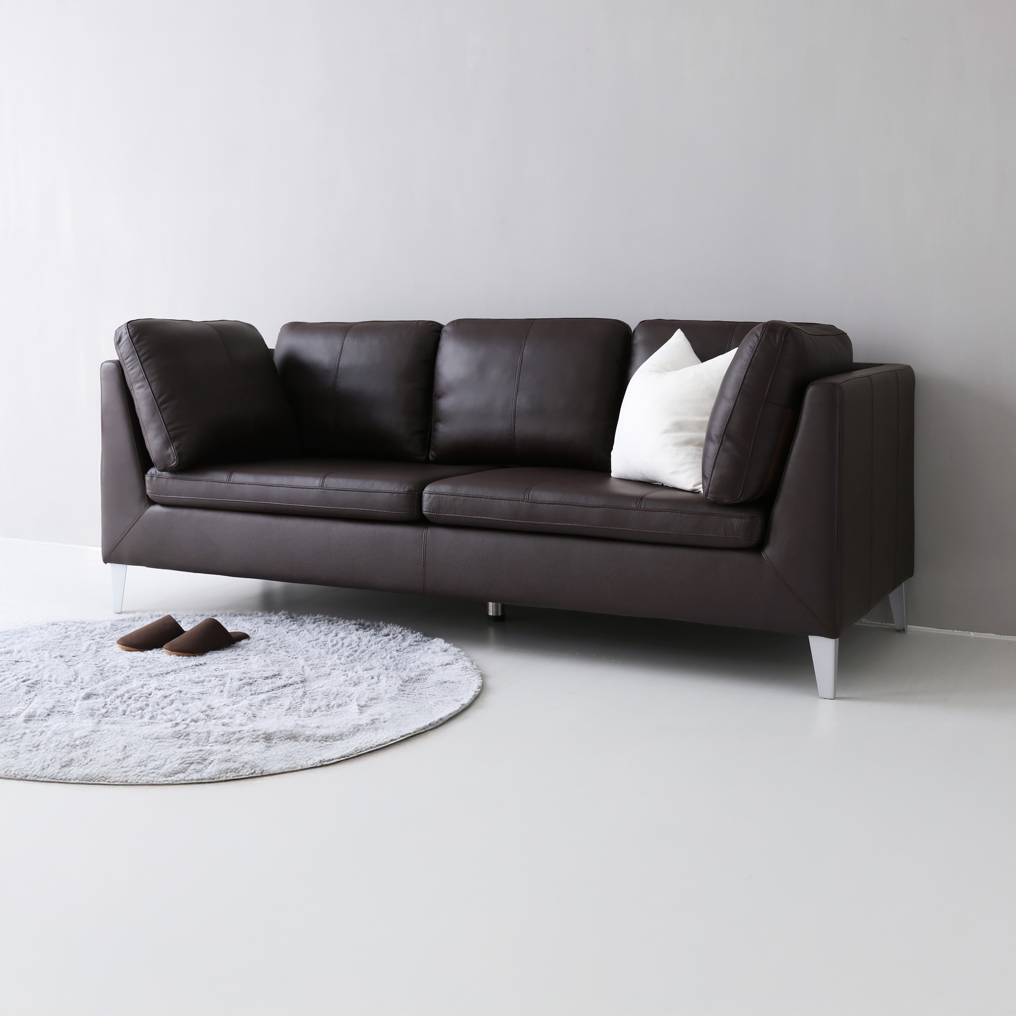 FAJU 3인 소파 다크브라운 1660.4476