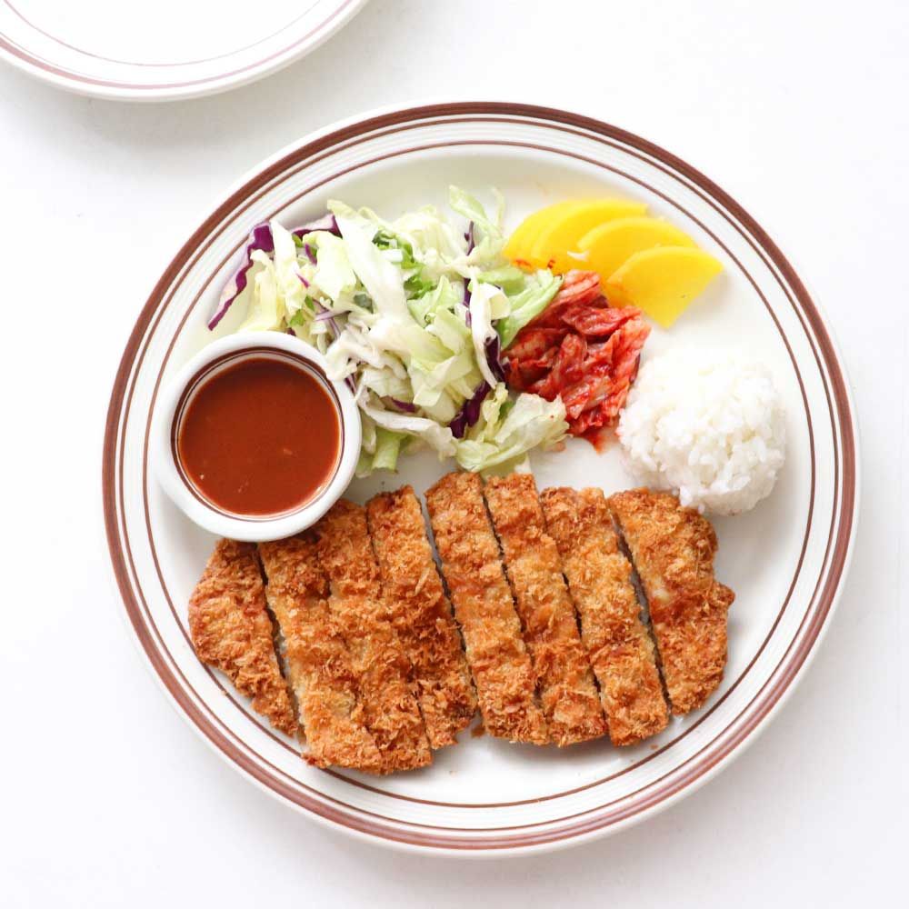 키치노 DS 오브제 전원형줄 접시 7 ds-7389 브라운 돈까스 다용도 (047984) : 오메가키친