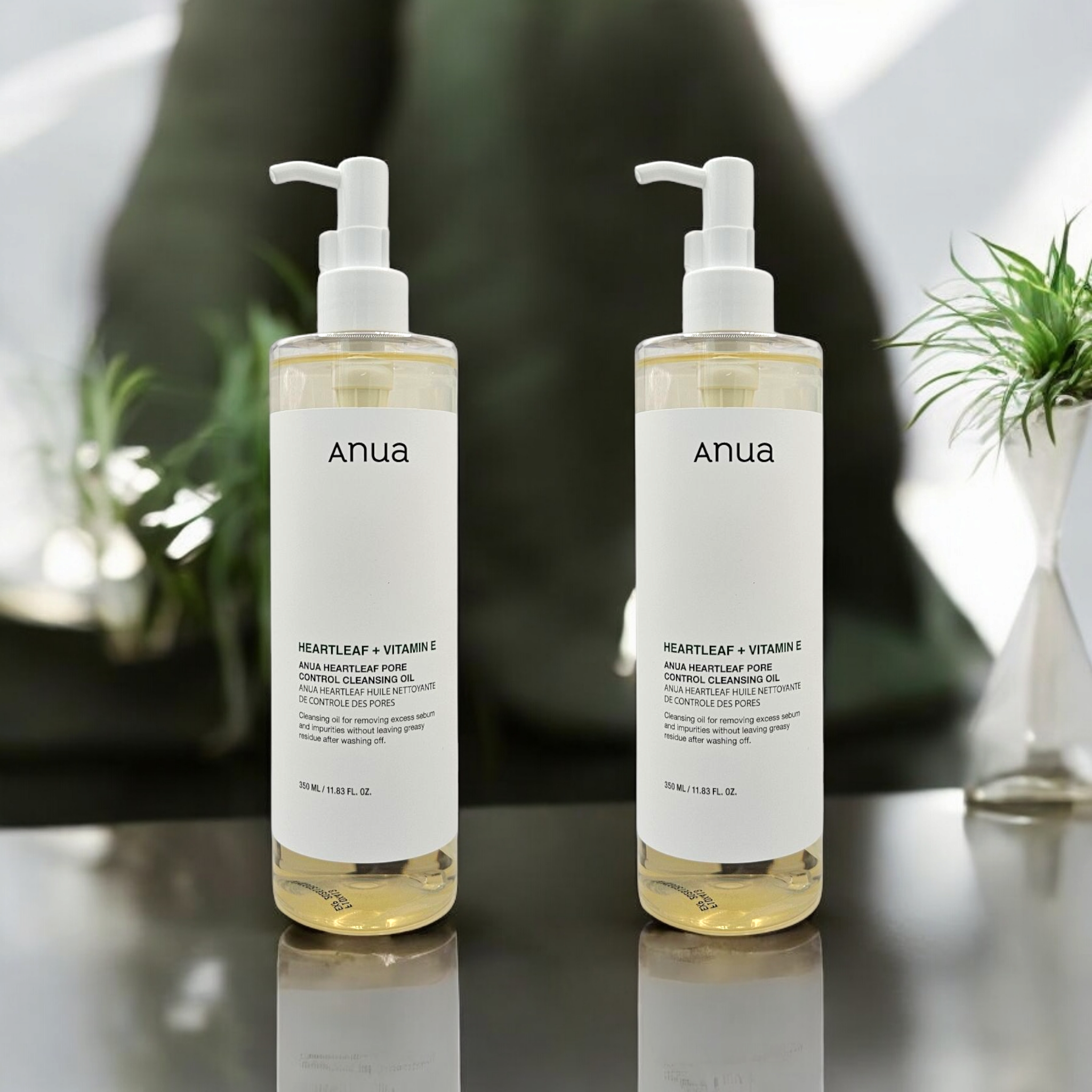 1+1 아누아 어성초 포어 컨트롤 클렌징오일 피지 블랙헤드 350ml+350ml - 상품 이미지