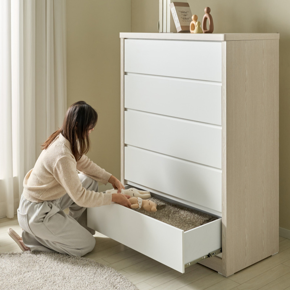 칸 5단서랍장1000 광폭 아일랜드 1000x550x1450mm, 5단, 화이트