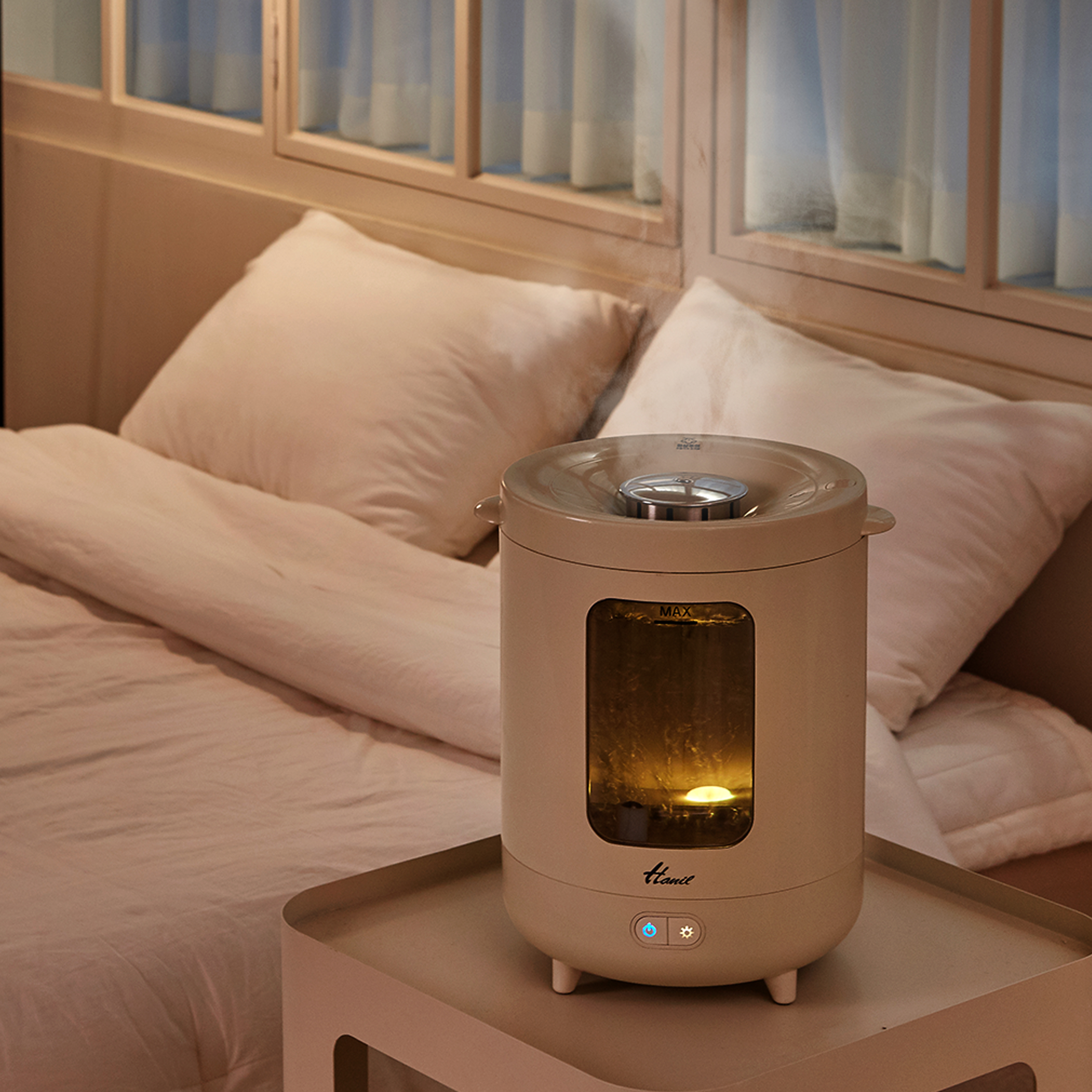 25년형 신제품 한일 이지필 물멍 3L 대용량 가열식 유리가습기