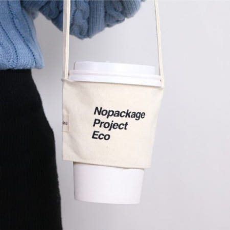 NPE 드링크백 컵홀더 카페 커피 테이크아웃 패브릭 홀더 슬리브 가방