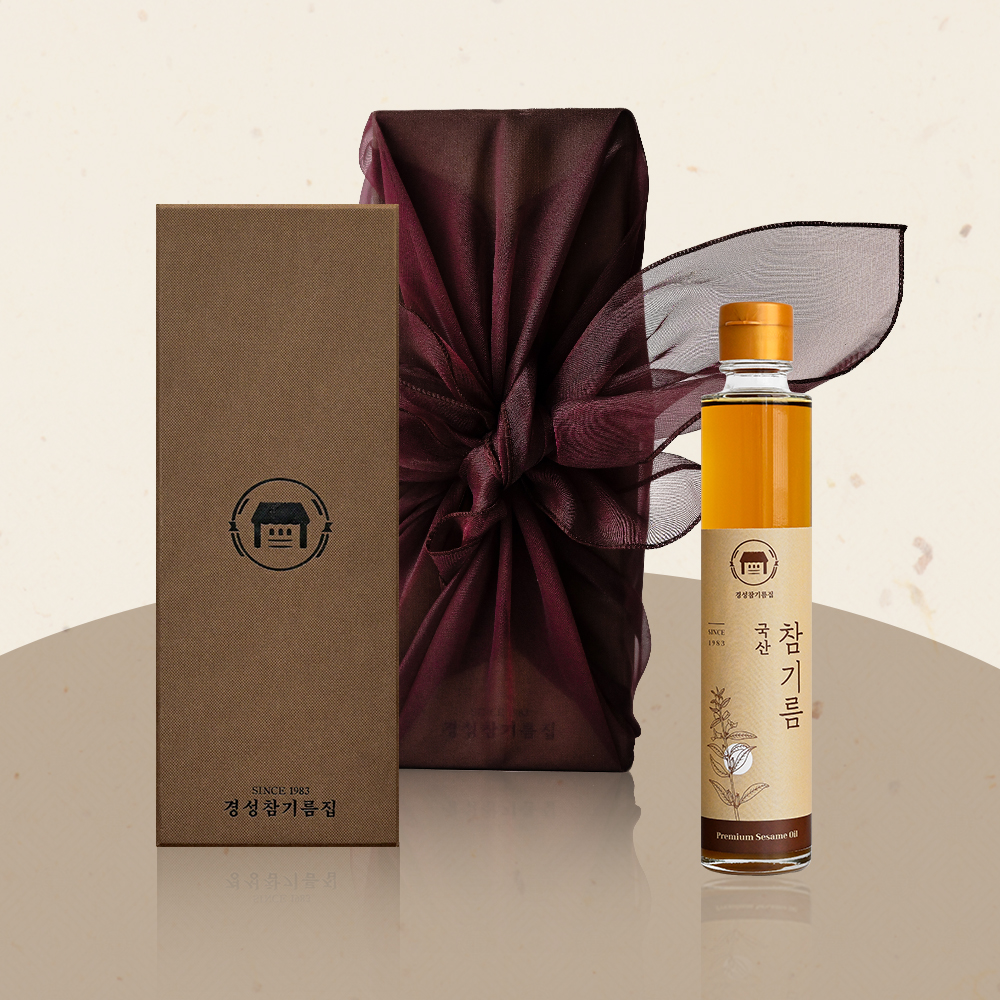 국산 참기름 들기름 1종 선물꾸러미 선물세트 명절 답례품 [경성참기름집]