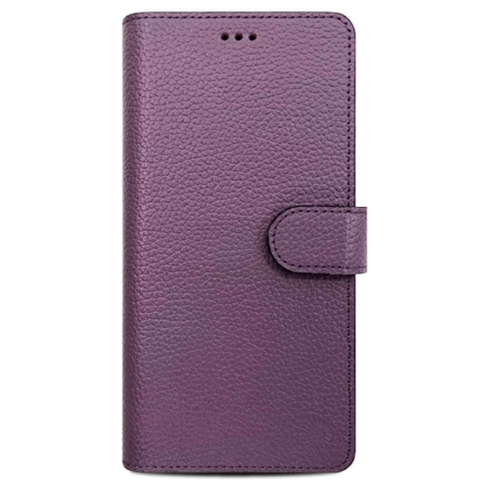 천연소가죽 다이어리 핸드폰 카드 지갑 케이스 록시 퍼플, 갤럭시 노트20