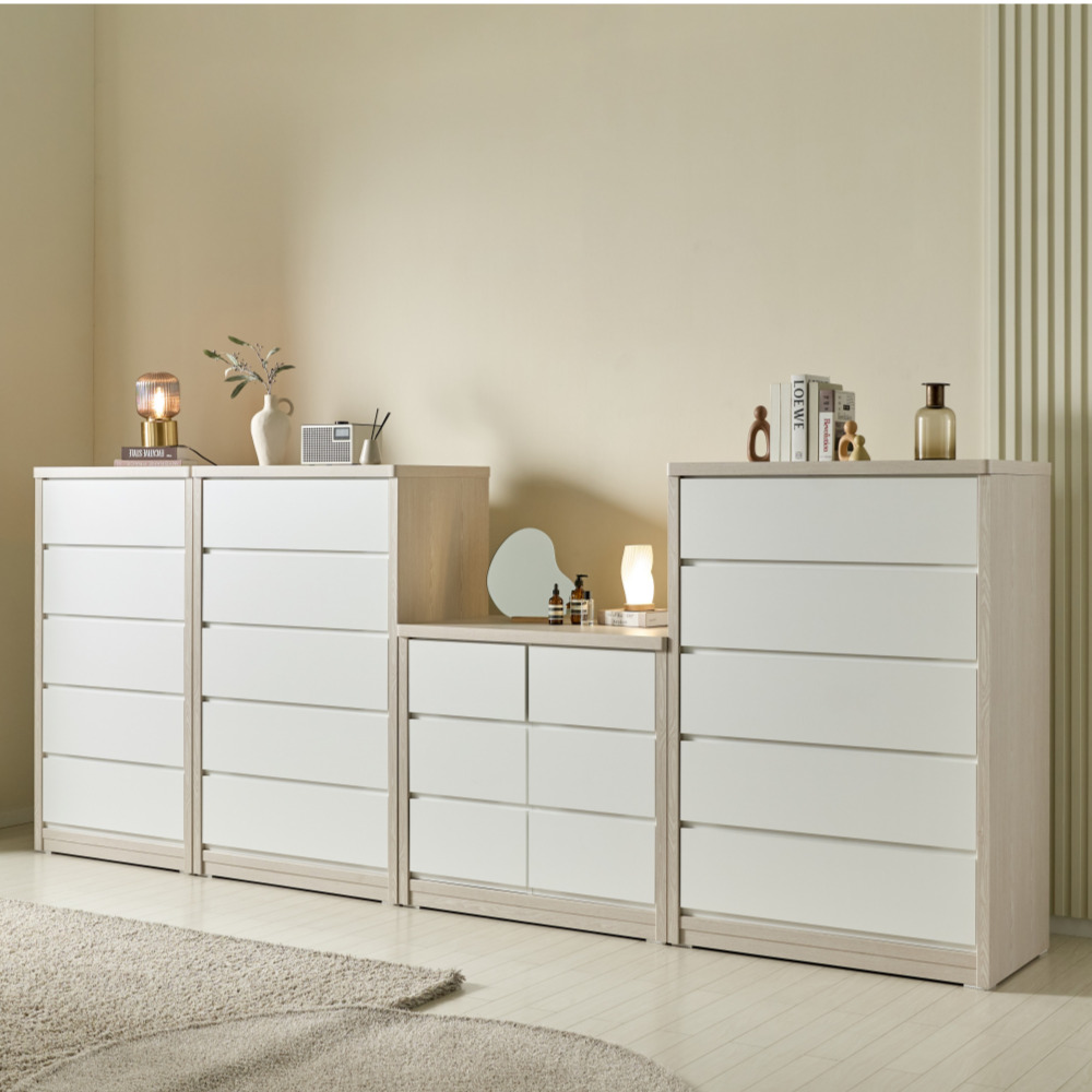 칸 5단서랍장1000 광폭 아일랜드 1000x550x1450mm, 5단, 화이트