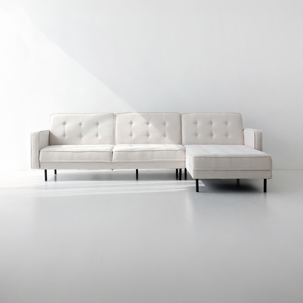 니스코 패브릭 소파 3인 카우치형 BC453