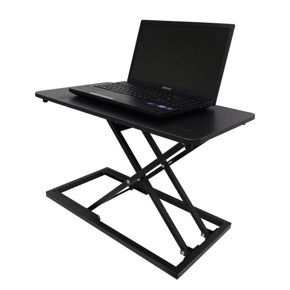 높이조절 스탠딩 책상 모션 데스크 테이블 수동 600x340mm, 블랙
