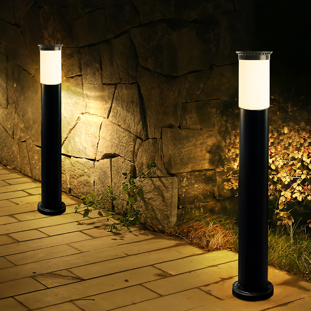 태양광 볼라드등 원형 문주등 태양열 조명 잔디등 LED 가로등 기둥 카페 PLUS 60cm - 상세 이미지 2