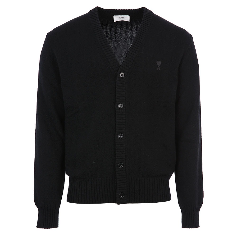 아미 하트 로고 캐시미어 가디건 HKC007 005 001 (2024 S/S) L - 상세 이미지 2