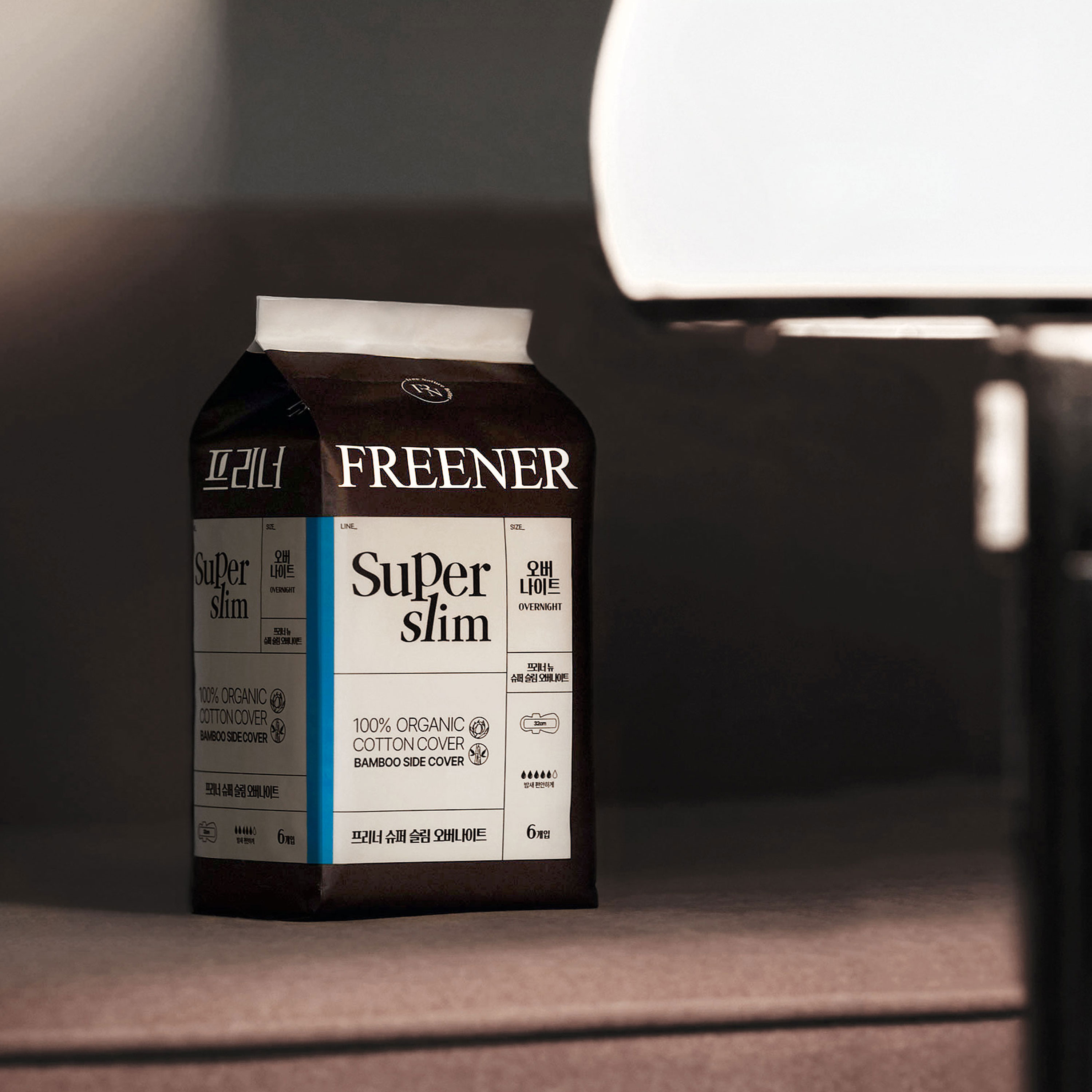 프리너 슈퍼슬림 유기농 생리대 오버나이트 3팩