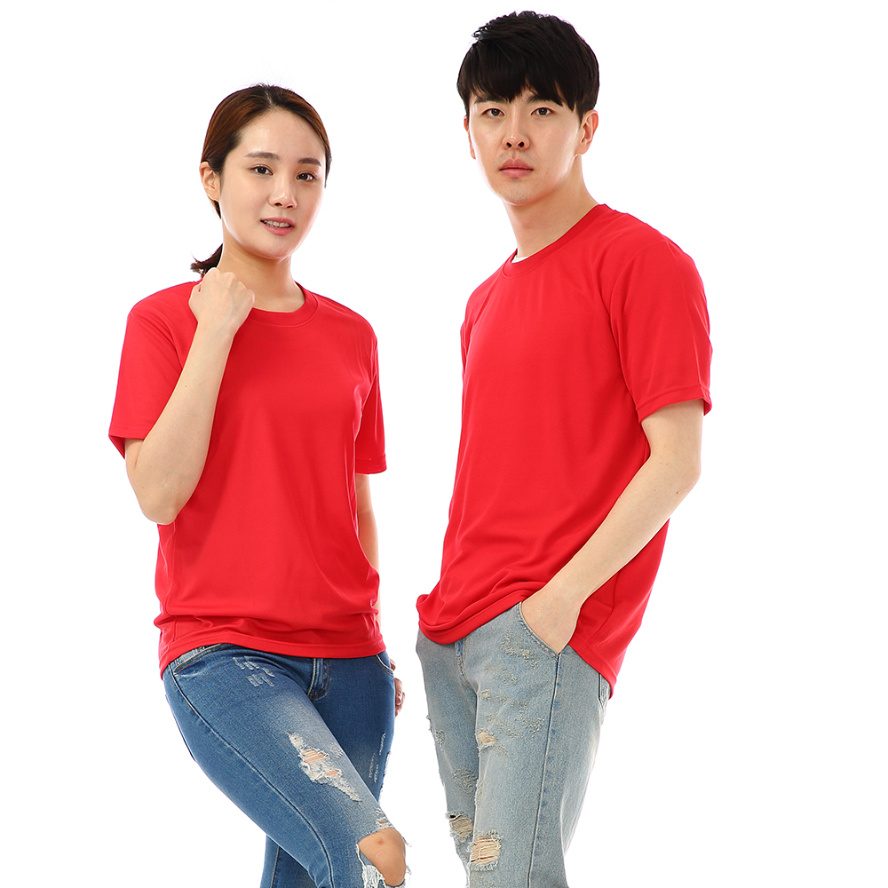 (16color)쿨론기능성라운드 반팔티셔츠 식당 업소가게티 주방위생복 홀서빙복 이미지 6