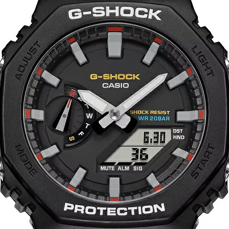 카시오 CASIO 지샥 오리진 컬러 지얄오크 GA-2100RL-1AJF 남성 손목 시계 - 상세 이미지 2