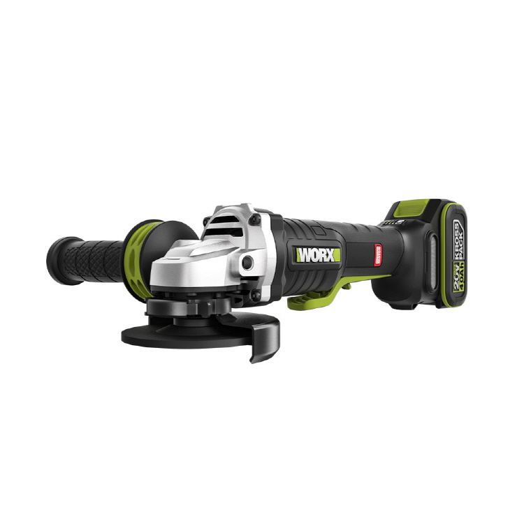 웍스 충전 앵글 그라인더 패들스위치 100mm 20V 4.0Ah 배터리2개 WU835.1 - 상세 이미지 2