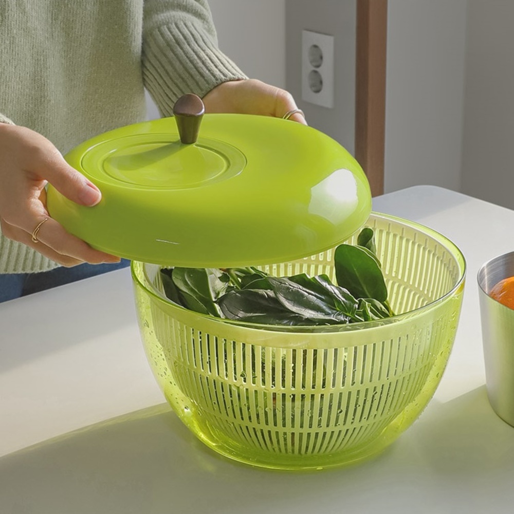 애플 핸들 야채 탈수기 쌈 채소 물빼기 짤순이 샐러드 스피너