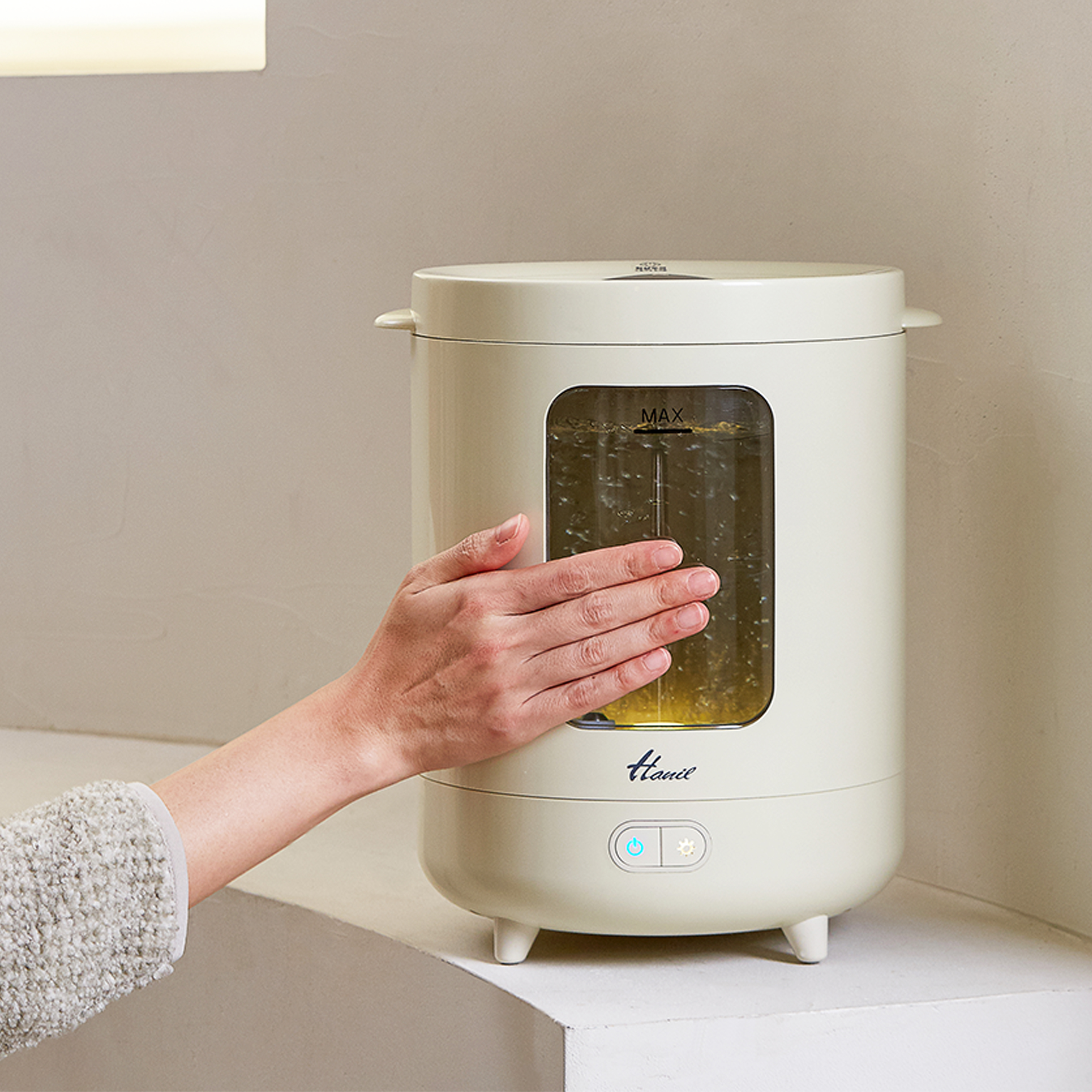 25년형 신제품 한일 이지필 물멍 3L 대용량 가열식 유리가습기