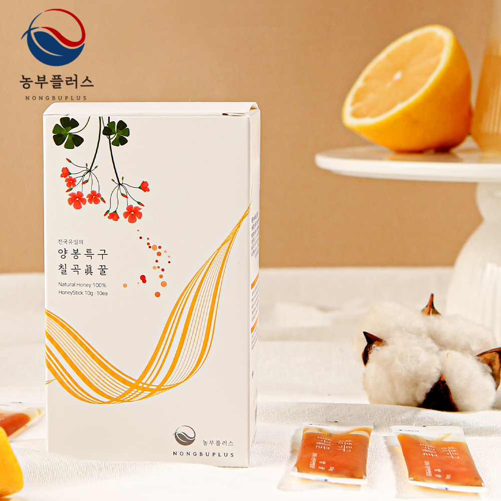 농부플러스 국산 토종꿀 밤꿀 스틱형 (10g x 10개입)