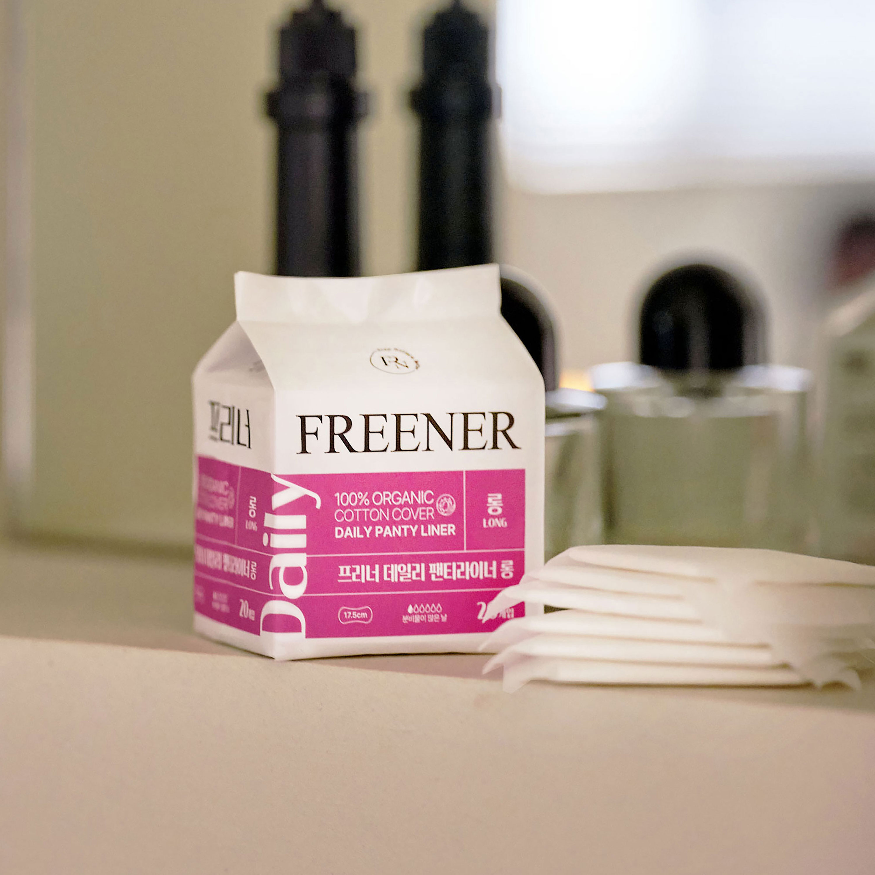 프리너 데일리 팬티라이너 롱 유기농 생리대 3팩