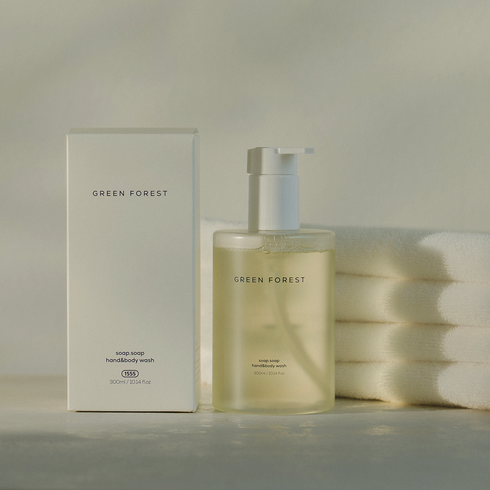 소프소프 그린포레스트 핸드 앤 바디 워시 300ml - 은은한 숲 향 (대용량 핸드워시) - 상세 이미지 3