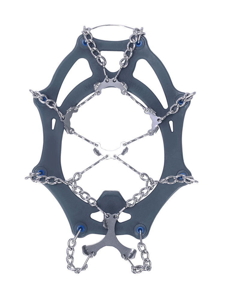 스노우라인 체인젠 프로 아일렛 기술 적용 밴드 CE,TUV인증 영하 60도 밴딩테스트 통과 아이젠 세계 최초 특허 UV코팅