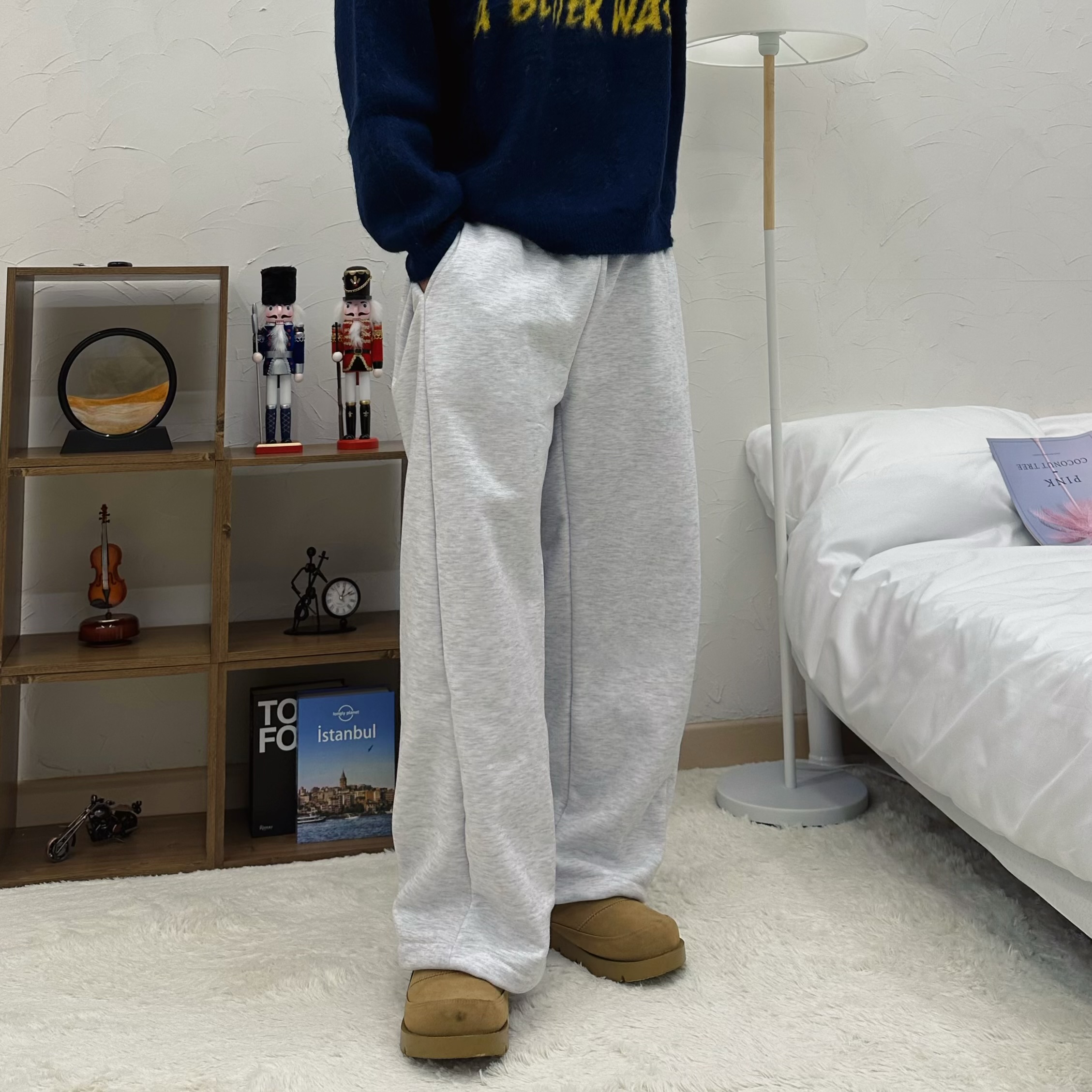 남성기모와이드팬츠 기모통바지 남자통바지 - 상세 이미지 2