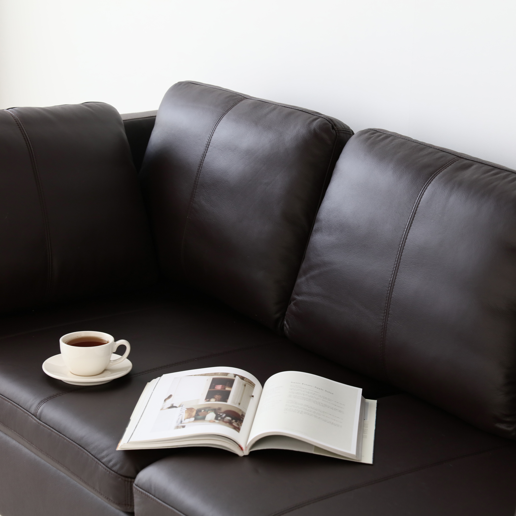 FAJU 3인 소파 다크브라운 1660.4476