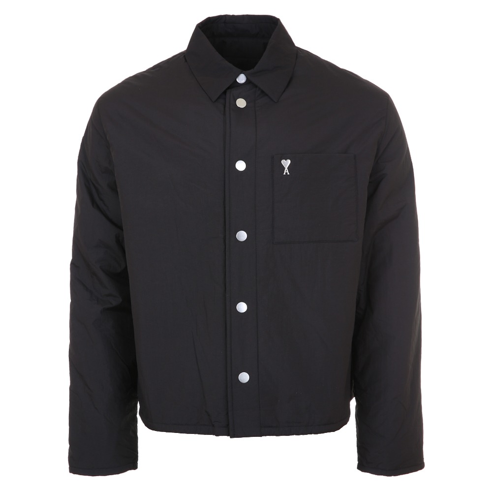아미 하트 로고 패디드 오 셔츠 HJK238 PA0009 001 (2024 F/W) L,XL - 상품 이미지
