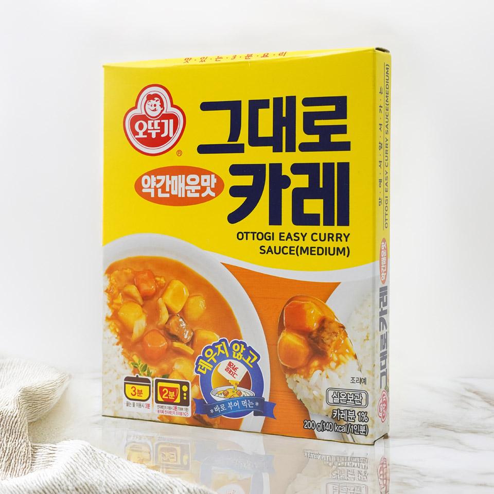 메가마트 오뚜기 그대로카레 약간매운맛 200g - 상세 이미지 2