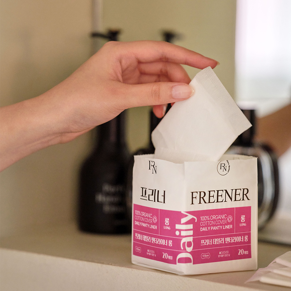 프리너 데일리 팬티라이너 롱 유기농 생리대 3팩