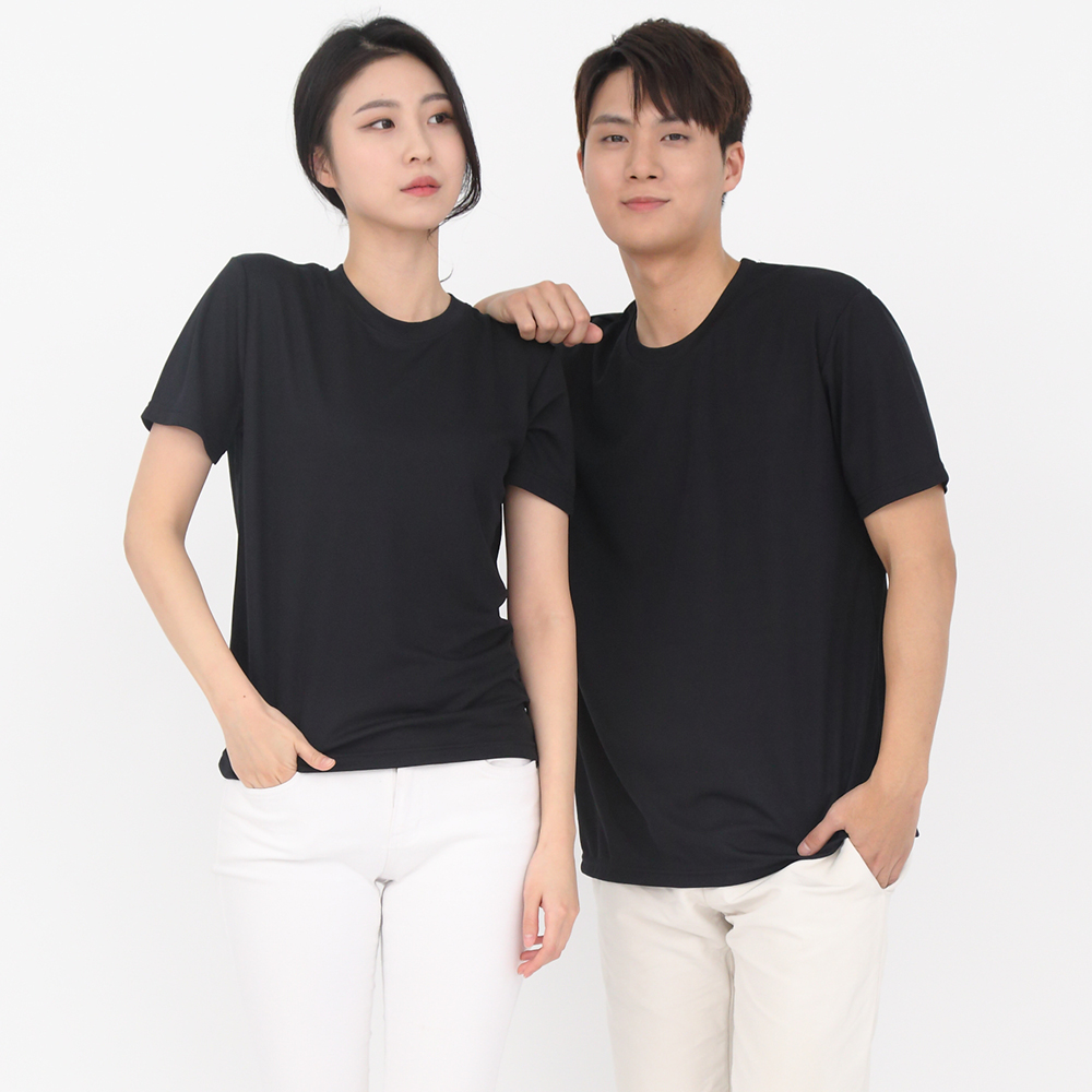 (16color)쿨론기능성라운드 반팔티셔츠 식당 업소가게티 주방위생복 홀서빙복 이미지 7