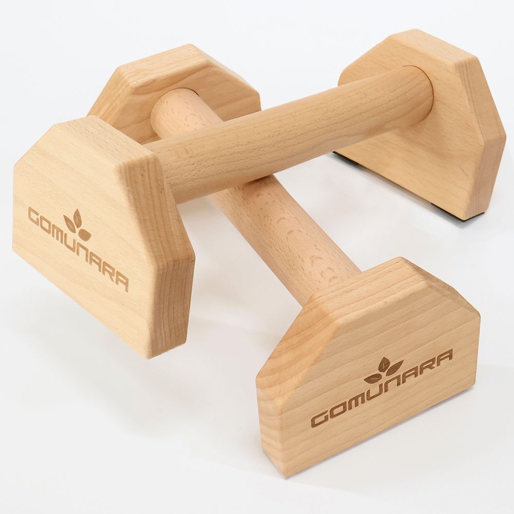 고무나라 푸쉬업바 플란체바 패럴렛바 푸쉬업 고급 고무나무 우드 팔굽혀펴기기구 페럴렛바 30cm