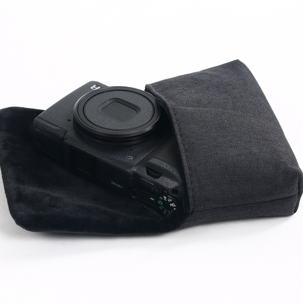 GC 카메라 파우치 캐논 소니 리코 루믹스 가죽 케이스 TZ99 GR3X RX100m7 G7xmark3 zv1m2 레더블랙 이미지 6