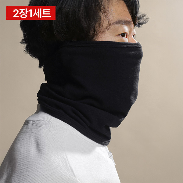 2장1세트/리카타 클리마 겨울 골프 스포츠 넥워머 방한 보온용품 이어워머 - 상품 이미지